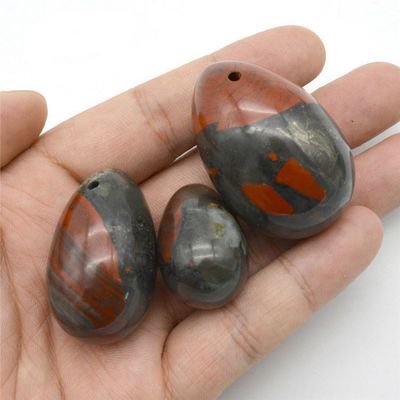 Pierre de sang naturelle Yoni Massage oeufs Costume en trois pièces pour femmes Kegel Exercice Régional et thème de l'amour