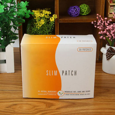 30pcs Magnet Body Slim Patch Navel Belly Slimming Patches Perte de poids Patches brûlant pour le raffermissement de la graisse Autocollants blanc rouge