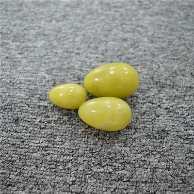 Kegel guérisseur naturel jaune olivine quartz pierre de jade oeufs yoni pour l' exercice vaginal thème de l' amour et produits chauds