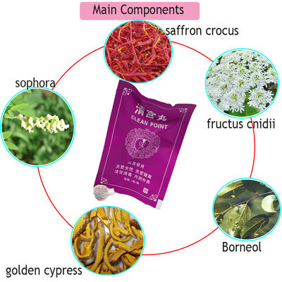 Yoni brun avancé Perles Detox vaginal Herbal Point de nettoyage Tampon Parties privées Détoxification Département de gynécologie