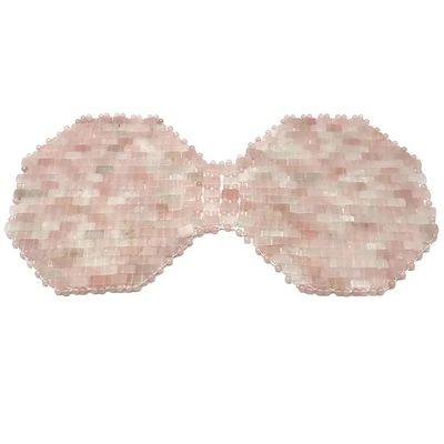 Masque pour les yeux à chaud ou à froid en pierre masque pour les yeux en pierre naturelle en pierre précieuse en jade masque de sommeil pour le vieillissement masque de poitrine en rose quartz