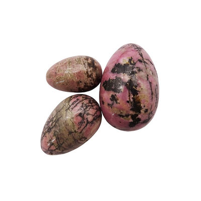 Exercice Kegel pierres précieuses Jade chaude Rhodonite Palm Stone Yoni œufs pour femmes entraînement musculaire pelvien en 3 tailles
