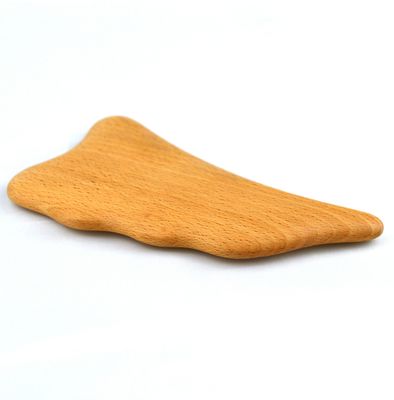 Logo personnalisé Masseur de Gua Sha en bois Outil de massage corporel pour les soins de la peau Spa lifting du visage beauté