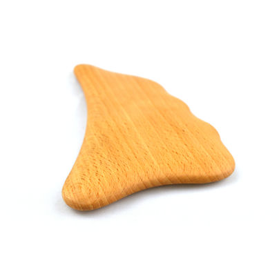 Logo personnalisé Masseur de Gua Sha en bois Outil de massage corporel pour les soins de la peau Spa lifting du visage beauté