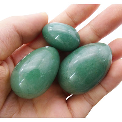 Pierre de jade naturelle œufs Yoni pour les femmes massage vaginal et entraînement musculaire pelvien 3 tailles ensemble propriétés produits sexuels