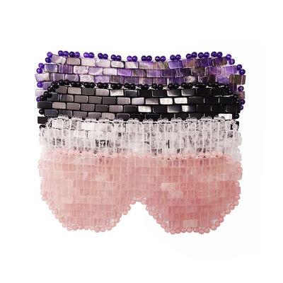 Masque pour les yeux au quartz rose Remède naturel pour mieux dormir et soulager la fatigue oculaire