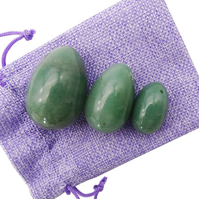 Santé féminine Aventurine verte oeufs de jade naturel pour le plancher pelvien et le resserrement vaginal