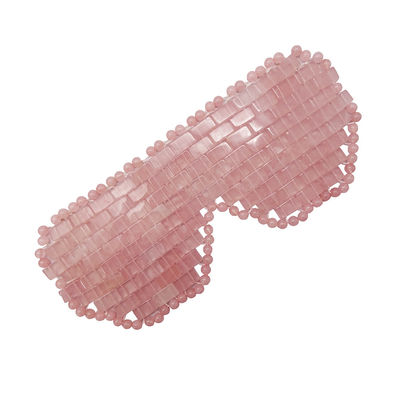 Masque pour les yeux au quartz rose Remède naturel pour mieux dormir et soulager la fatigue oculaire