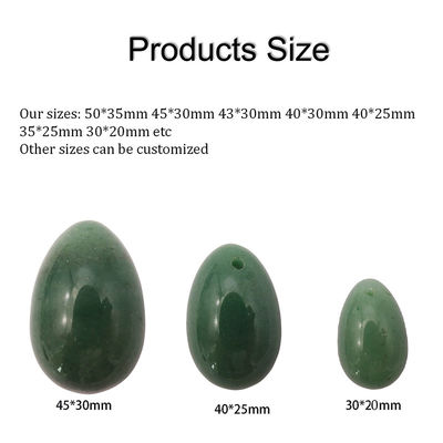 Santé féminine Aventurine verte oeufs de jade naturel pour le plancher pelvien et le resserrement vaginal