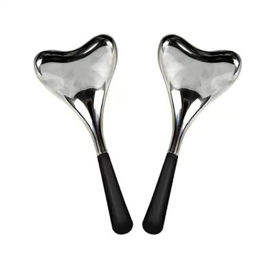 Globe de glace de refroidissement facial en acier inoxydable pour la beauté du visage Globe cryogénique en or/argent de luxe