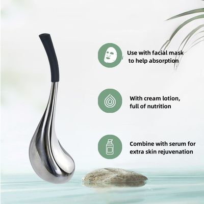 Globe de glace de refroidissement facial en acier inoxydable pour la beauté du visage Globe cryogénique en or/argent de luxe