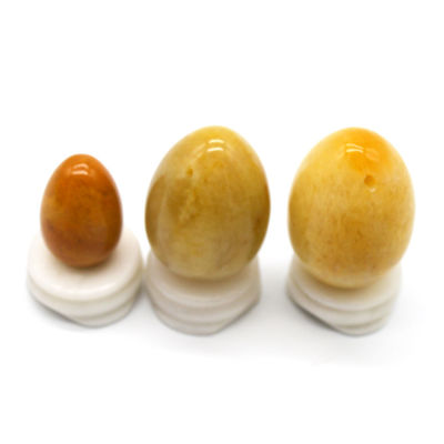 Caractéristique régionale Des œufs de jade jaune Exercice Kegel Des œufs de pierre semi-précieuse Pour l'amour Thème