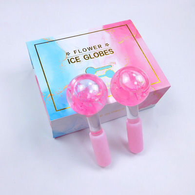Logo personnalisé disponibleGlobes de glace pour le visage pour le massage du visage Roller Gua Sha Liquide anti-gel pour réduire les rides des pores