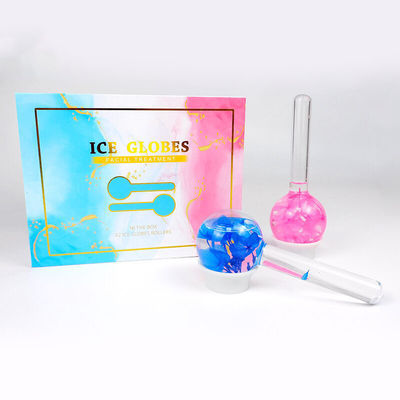 Logo personnalisé disponibleGlobes de glace pour le visage pour le massage du visage Roller Gua Sha Liquide anti-gel pour réduire les rides des pores