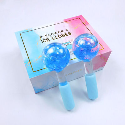 Logo personnalisé disponibleGlobes de glace pour le visage pour le massage du visage Roller Gua Sha Liquide anti-gel pour réduire les rides des pores