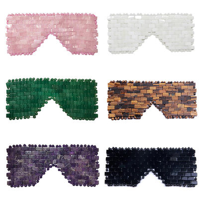 Les soins oculaires au quartz rose de cristal de jade Masque pour le visage Améliorez votre bien-être général