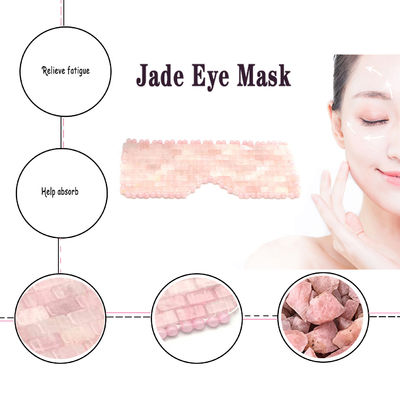 Les soins oculaires au quartz rose de cristal de jade Masque pour le visage Améliorez votre bien-être général