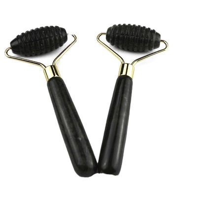 Logo personnalisé Disponibled Spikey naturel Xiuyan Jade Facial Guasha Masseur facial à rouleaux pour le massage de la peau Gua Sha Outils de beauté pour femme