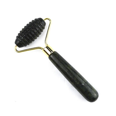 Logo personnalisé Disponibled Spikey naturel Xiuyan Jade Facial Guasha Masseur facial à rouleaux pour le massage de la peau Gua Sha Outils de beauté pour femme