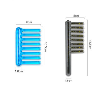 2024 Peigne populaire Gua Sha Lady Peigne de massage noir/bleu pour l'entretien des cheveux longs et la beauté musculaire à double fonction