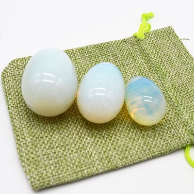 Œuf Yoni Opalite Pelvic Kegel Exercice Œuf de jade pour renforcer les muscles vaginaux et massage à la boule de cristal