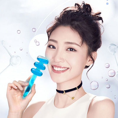 Boules de glace de beauté en forme de citrouille Boules de refroidissement à rouleaux faciaux pour le visage Cou Cercle oculaire Massage pour les soins de la peau Réduire le gonflement