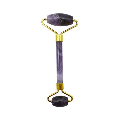 Améthyste Jade Roller Guasha Tools de soins de la peau du visage Petit rouleau pour les yeux Face Gua Sha Massageur pour les femmes Rouleau facial cadeaux de soins personnels