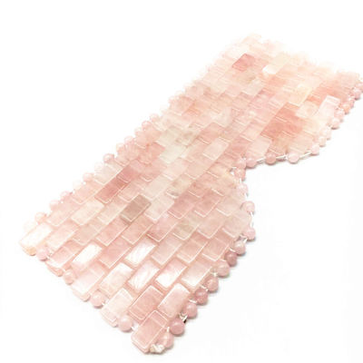 Masque facial en jade naturel personnalisable pour la beauté et le masque pour les yeux au quartz rose