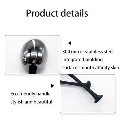 Logo personnalisé DisponibleGlobes de glace en acier inoxydable pour le visage des femmesFace Eyes Beauty Cryo Sticks Roller Gua Sha Freeze Tools
