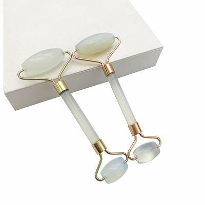 Outils à rouleaux de jade Guasha Opal Jade Roller Facial Gua Sha Massageur pour le visage et les yeux Soulagement du gonflement Réduction des rides de la peau