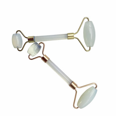 Outils à rouleaux de jade Guasha Opal Jade Roller Facial Gua Sha Massageur pour le visage et les yeux Soulagement du gonflement Réduction des rides de la peau