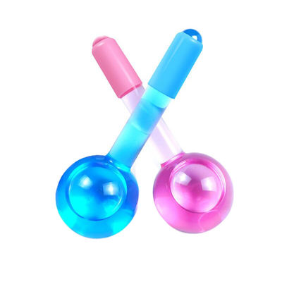 Massage du visage refroidissement Globe borosilicate glace globes de glace pour les soins du visage Roller Ball Spa Face Lift beauté soins de la peau