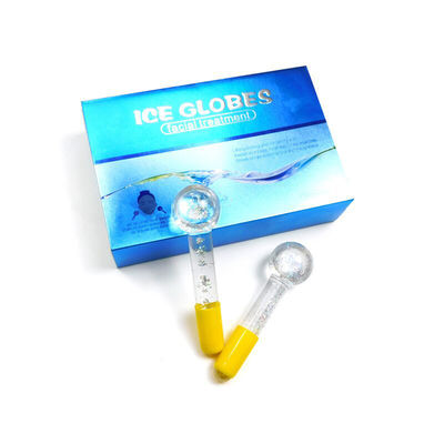 Massage du visage refroidissement Globe borosilicate glace globes de glace pour les soins du visage Roller Ball Spa Face Lift beauté soins de la peau