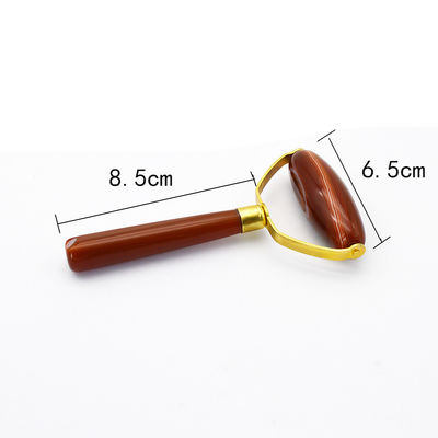 Agate Face Gua Sha Roller Body Skin Care Stone Massage du visage pour les femmes pour soulager le stress et le gonflement des yeux