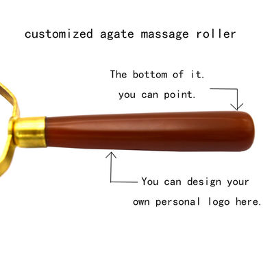 Agate Face Gua Sha Roller Body Skin Care Stone Massage du visage pour les femmes pour soulager le stress et le gonflement des yeux