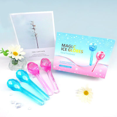 Face froide Boules de glace Massage facial pour les yeux gonflés et les cernes Logo en forme de diamant Logo personnalisé disponible