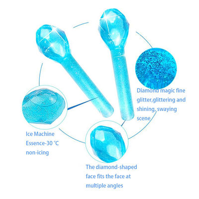 Face froide Boules de glace Massage facial pour les yeux gonflés et les cernes Logo en forme de diamant Logo personnalisé disponible