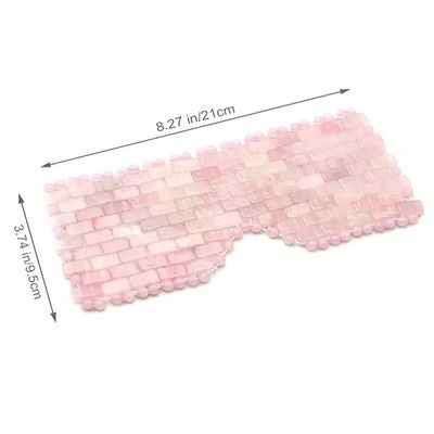 Masque facial en jade naturel écologique 16*9cm et masque facial en rose quartz