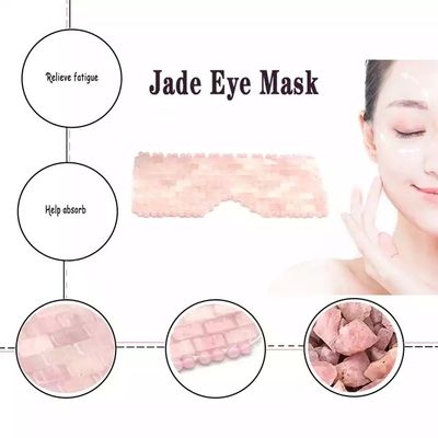 Masque facial en jade naturel écologique 16*9cm et masque facial en rose quartz