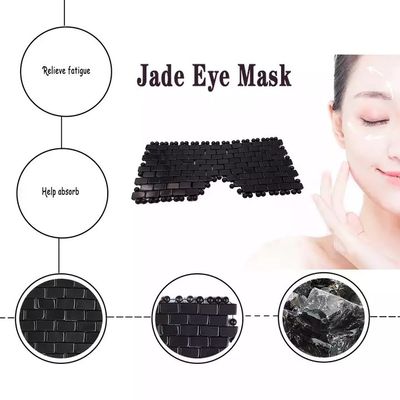 Masque facial en jade naturel écologique 16*9cm et masque facial en rose quartz