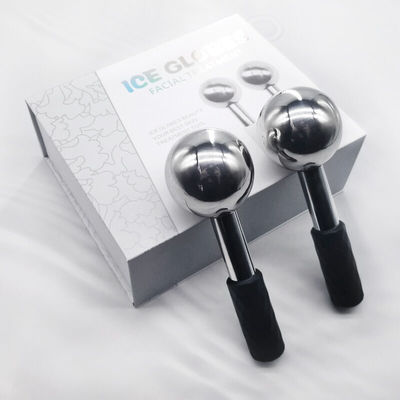 Massage du visage pour refroidir et réduire les cernes Boules de glace en acier inoxydable