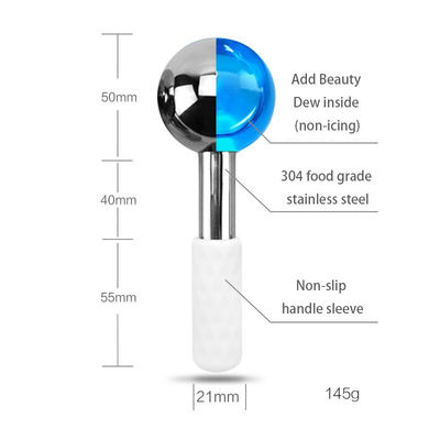 Massage du visage pour refroidir et réduire les cernes Boules de glace en acier inoxydable