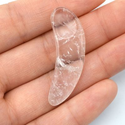Crème naturelle pour les yeux Spatula Stick Massage facial pour les spatules cosmétiques au quartz rose