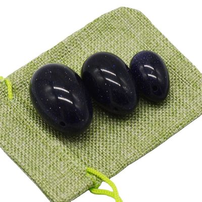 Les œufs de Yoni en jade bleu sculpté renforcent efficacement vos muscles vaginaux