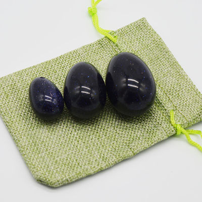 Les œufs de Yoni en jade bleu sculpté renforcent efficacement vos muscles vaginaux