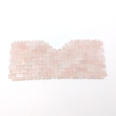Masque pour les yeux en quartz rose naturel pour mat de beauté S