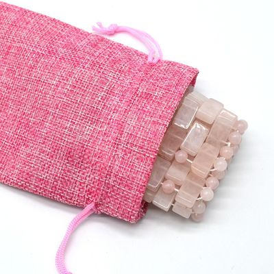 Masque pour les yeux en quartz rose naturel pour mat de beauté S