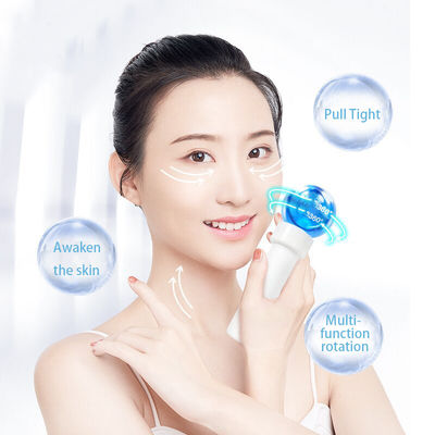 Des globes de glace personnalisables pour le soin de la peau du visage 360 rouleaux de refroidissement rotatifs pour les soins de la peau quotidiens