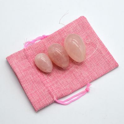 Technique poli Yoni œufs pour les exercices de Kegel Rose quartz Jade pierres en forme d'œuf