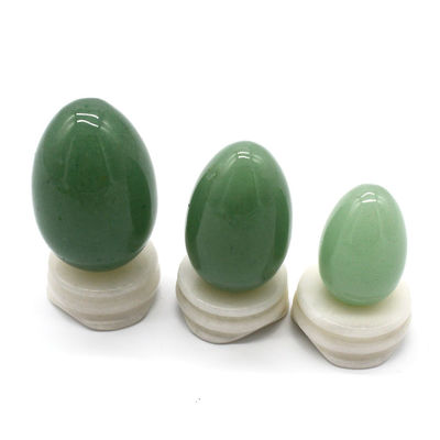 Technique Polissé 100% naturel Verte Jade Des œufs de sexe vaginaux